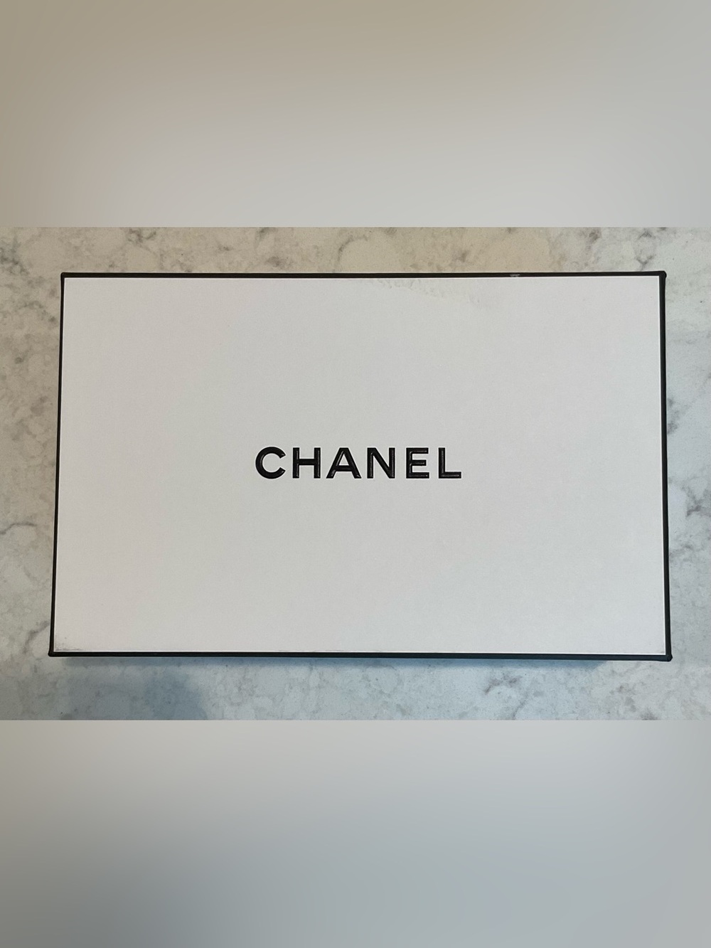 Authentic Chanel perfume box with original packaging
